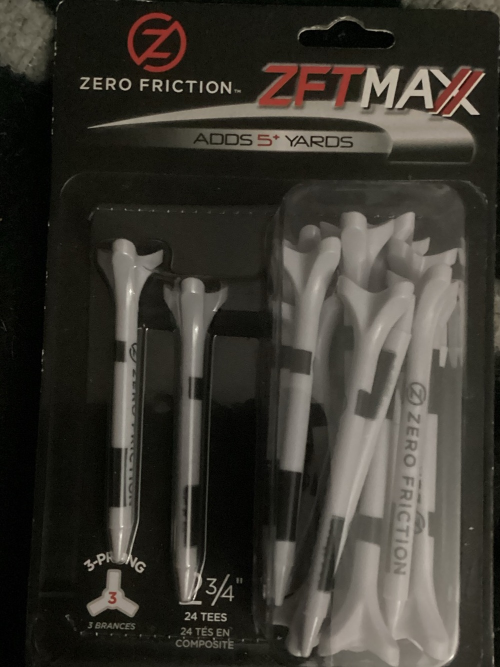 ZFTMAX White 24-Pack Golf Tees